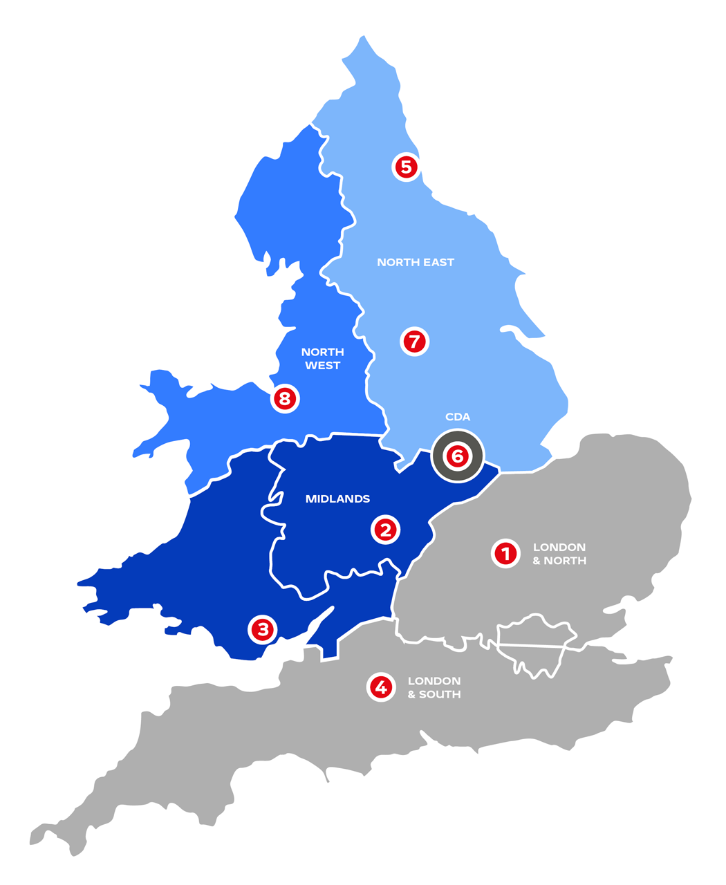 Where we operate UK map